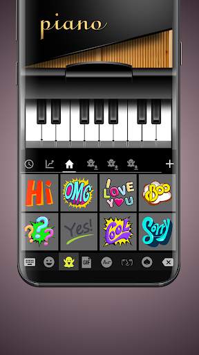 Piano Tile Emoji Keyboard Theme screenshot 3