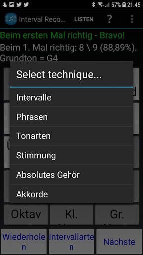 Interval Recognition - Ohrtraining screenshot 2
