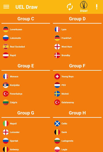 Undian Grup Sepak Bola Europa - 2021/2022 screenshot 3