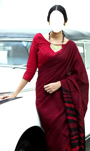 Women Cotton Saree Photo Suit screenshot 2