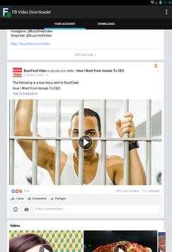 HQ Facebook Video Downloader screenshot 1
