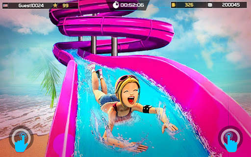 Uphill Water Slide Racing Adventure screenshot 1