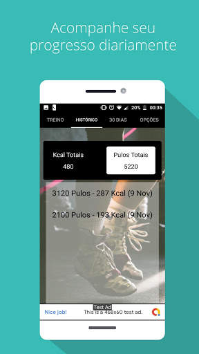 Pular Corda - Contador e Calorias screenshot 3