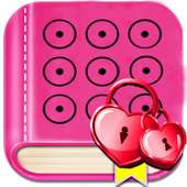 Cute Secret Love Diary with Lock