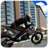 Police Bike 3D : Crime City Robber Chase Simulator