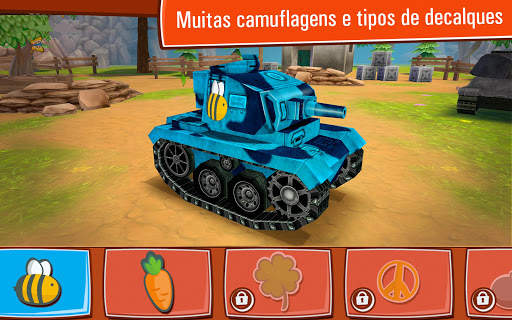 Toon Wars: Jogos de Tanques Multiplayer Grátis screenshot 4