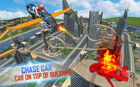 Futuristic Flying Moto Racing screenshot 2