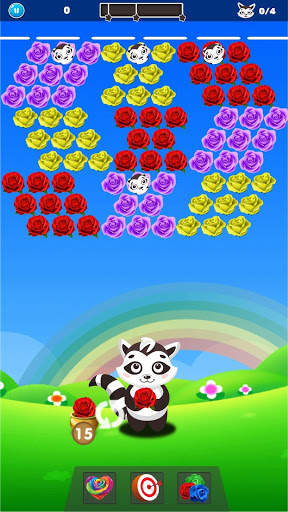 Panda Shooter Rose -New Rose Garden Blossom Crush screenshot 7