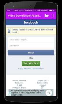 Downloader Video Facebook screenshot 1