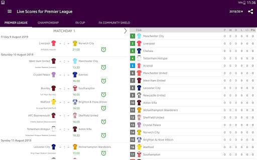 Live Scores for Premier League screenshot 15