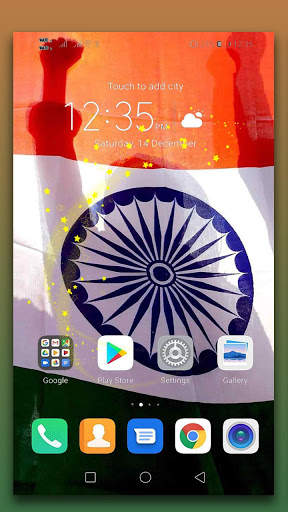 Indian Flag Live Wallpaper screenshot 1