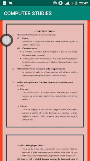 Computer Studies Topical Revision скриншот 1