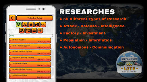 Global War Simulation - North America LITE screenshot 3