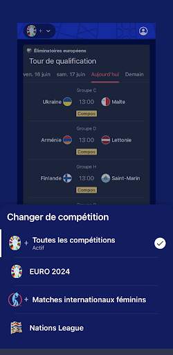 EURO 2024 et EURO 2025 féminin screenshot 6