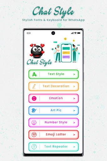 Chat Style : Stylish Font & Keyboard For Whatsapp screenshot 1