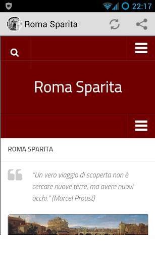Roma Sparita Mobile screenshot 1