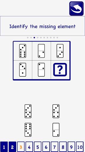 Domino psychotechnical Test Brain training FREE screenshot 4