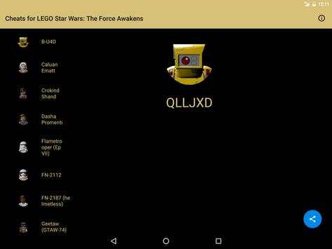 Cheats for LEGO Star Wars: TFA screenshot 5