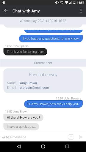 LiveChat OLD for Android screenshot 3