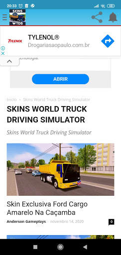 Skins World Truck Driving Simulator - ag screenshot 1
