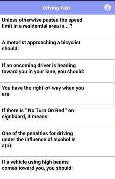 Driving Test 2018 screenshot 1