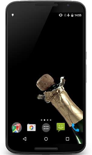 Champagne Video Live Wallpaper screenshot 1