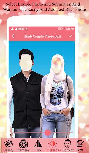 Hijab Couple Photo Suit screenshot 1