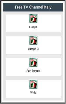 Free TV Channel Italy screenshot 1