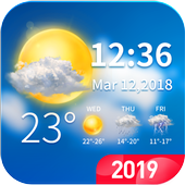 Live weather &amp; clock widget иконка