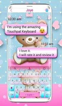 Cute Teddy Bear Keyboard Theme screenshot 2