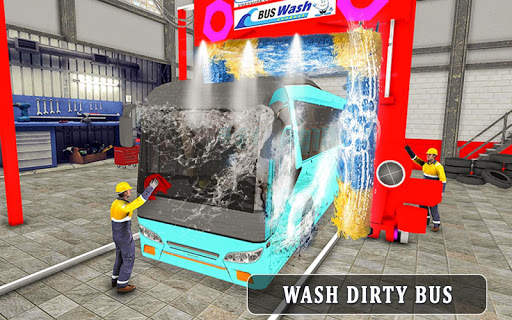City Bus Wash Simulator: Gas Station Car Wash Game screenshot 13