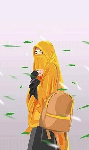 Hijab Cartoon Muslimah Wallpapers screenshot 10