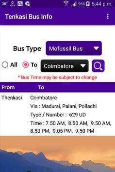 Tenkasi Bus Info screenshot 5