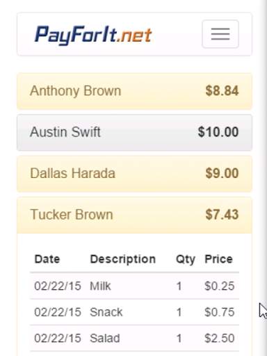 PayForIt Mobile screenshot 2