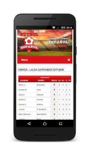 Live Spanish Football screenshot 3