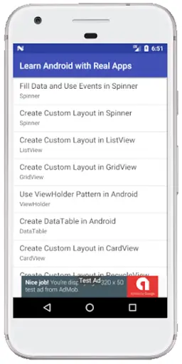 Learn Android with Real Apps screenshot 1