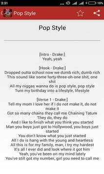 Drake Song Lyrics screenshot 2