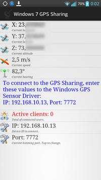 GPS Sharing for Windows Sensor screenshot 1