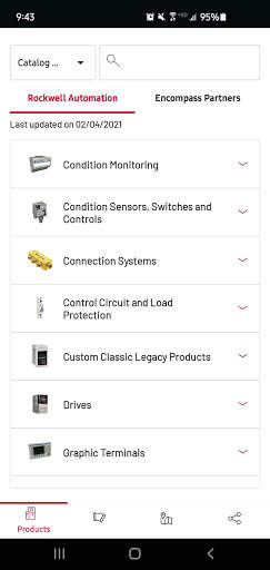 Rockwell Automation Product Catalog App screenshot 1