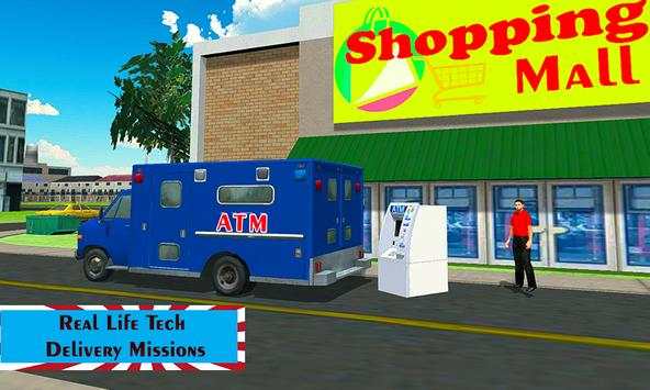 ATM Cash Machines Cargo Delivery Mini Van Driver screenshot 3