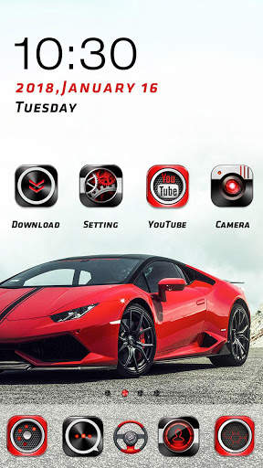 Sports Car Go Launcher Theme screenshot 2