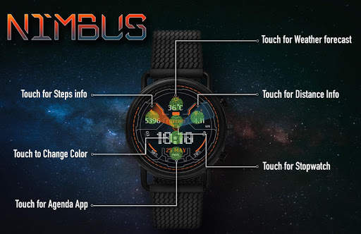 Nimbus Watch Face & Clock Live Wallpaper screenshot 2