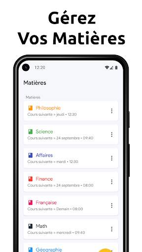 Agenda Scolaire - Horaires screenshot 4