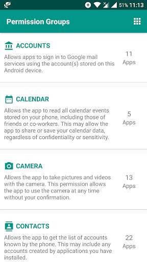 App Permissions screenshot 1