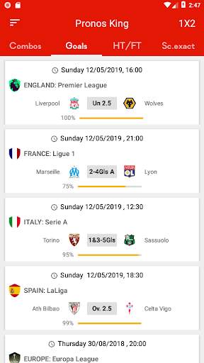Pronos King скриншот 2