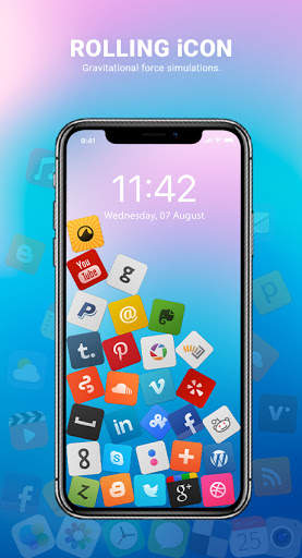 Rolling Icon - 3D Live Wallpaper & Launcher 2020 screenshot 2