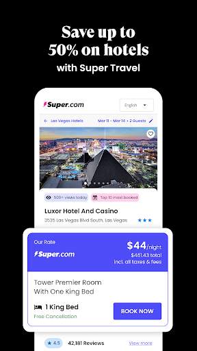 Super.com: Travel, Save, Earn. screenshot 4