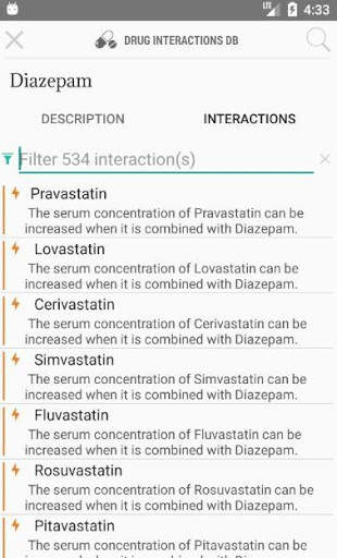 Drug Interactions DB screenshot 6
