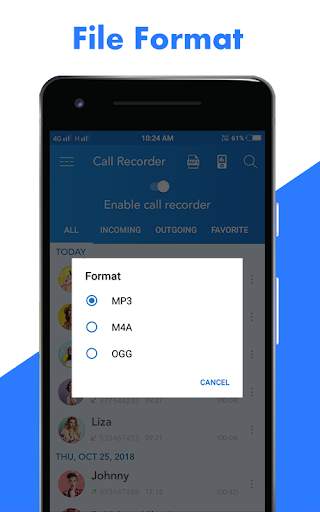 Auto Call Recorder : Hide App 4 تصوير الشاشة
