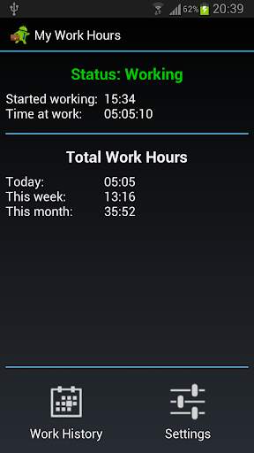 My Work Hours screenshot 1